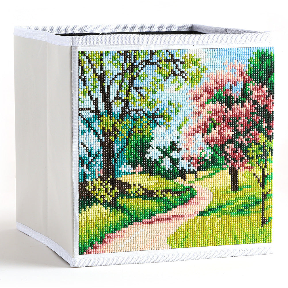 DIY Diamond Painting Folding Storage Box Desktop Sundries Organizer Bins