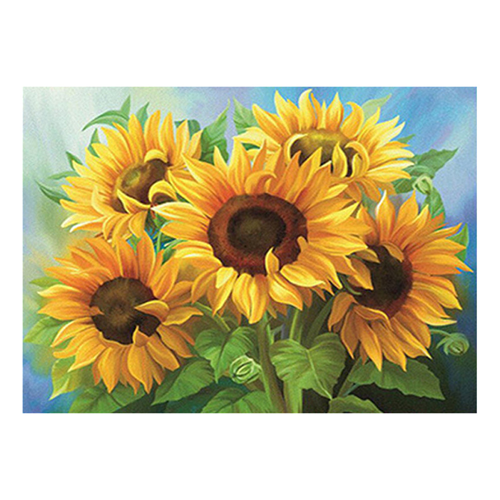 Sunflowers - 11CT Stamped Cross Stitch 50*65CM