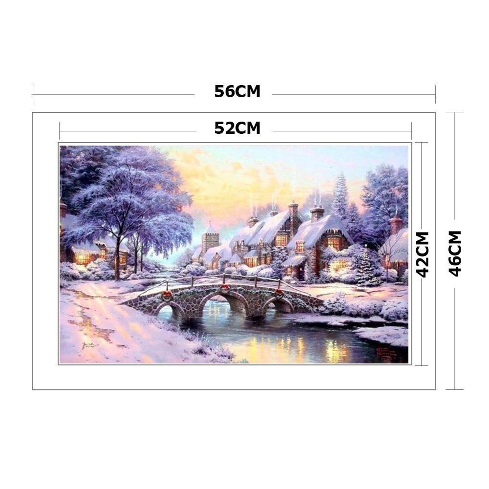 Landscape - 14CT Stamped Cross Stitch 50*40CM