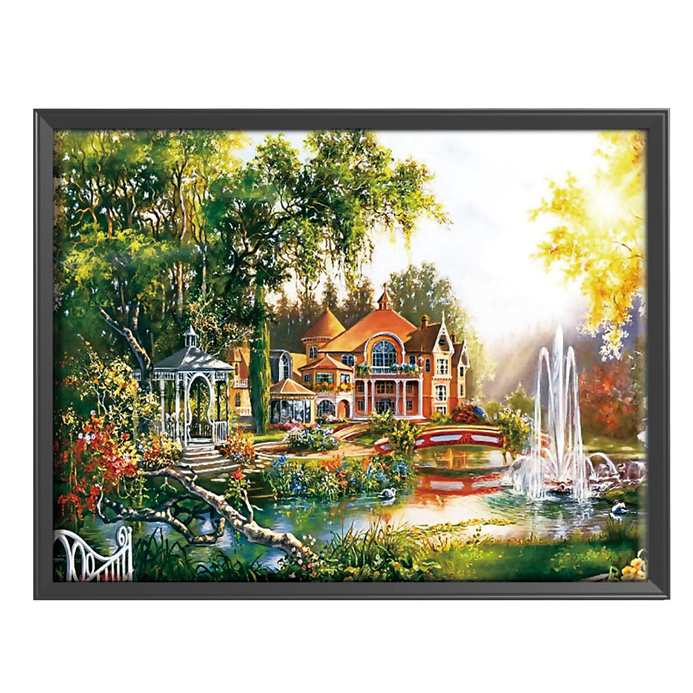 Pleasant Landscape - 14CT Counted Cross Stitch 50*40CM