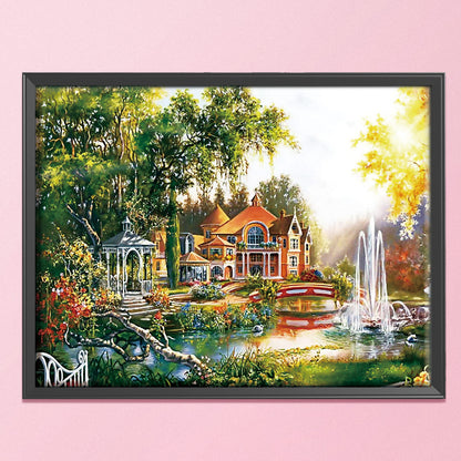 Pleasant Landscape - 14CT Counted Cross Stitch 50*40CM