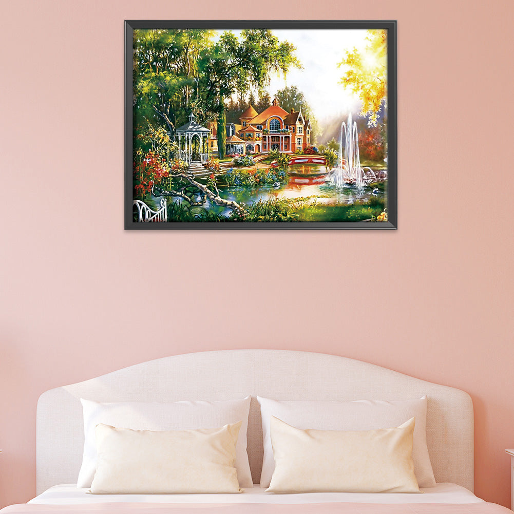 Pleasant Landscape - 14CT Counted Cross Stitch 50*40CM