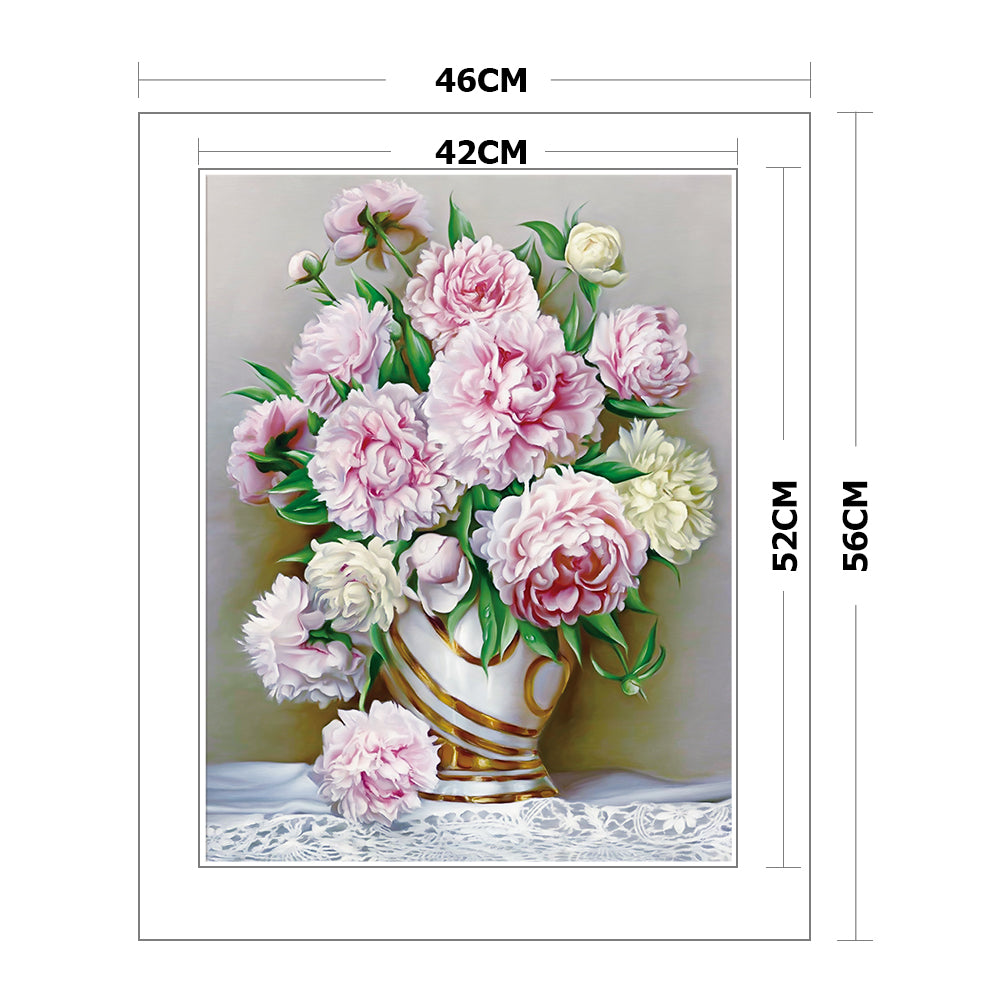 Bunch Flowers - 14CT Stamped Cross Stitch 40*50CM