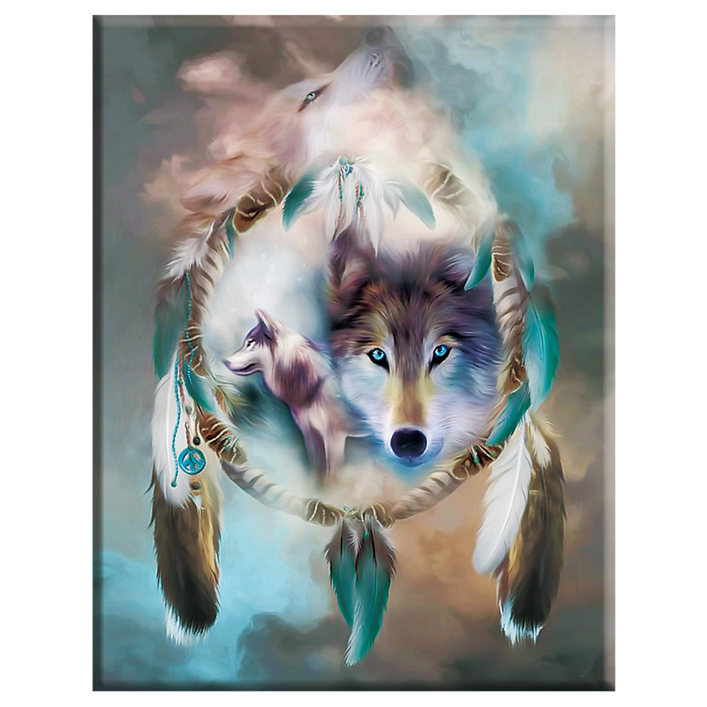 Wolf - 14CT Counted Cross Stitch 40*50CM
