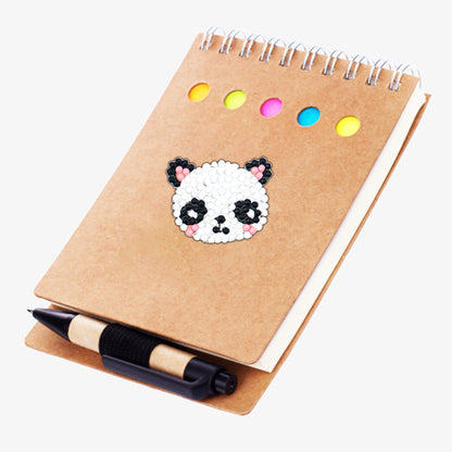 12pcs Colorful Animal Head Self-adhesive Rhinestone Painting Kit Stickers