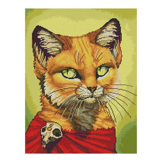 Cat - 11CT Stamped Cross Stitch 50*40CM