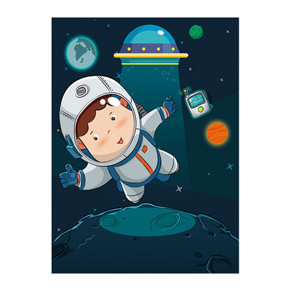 Astronaut - 11CT Stamped Cross Stitch 52*74CM