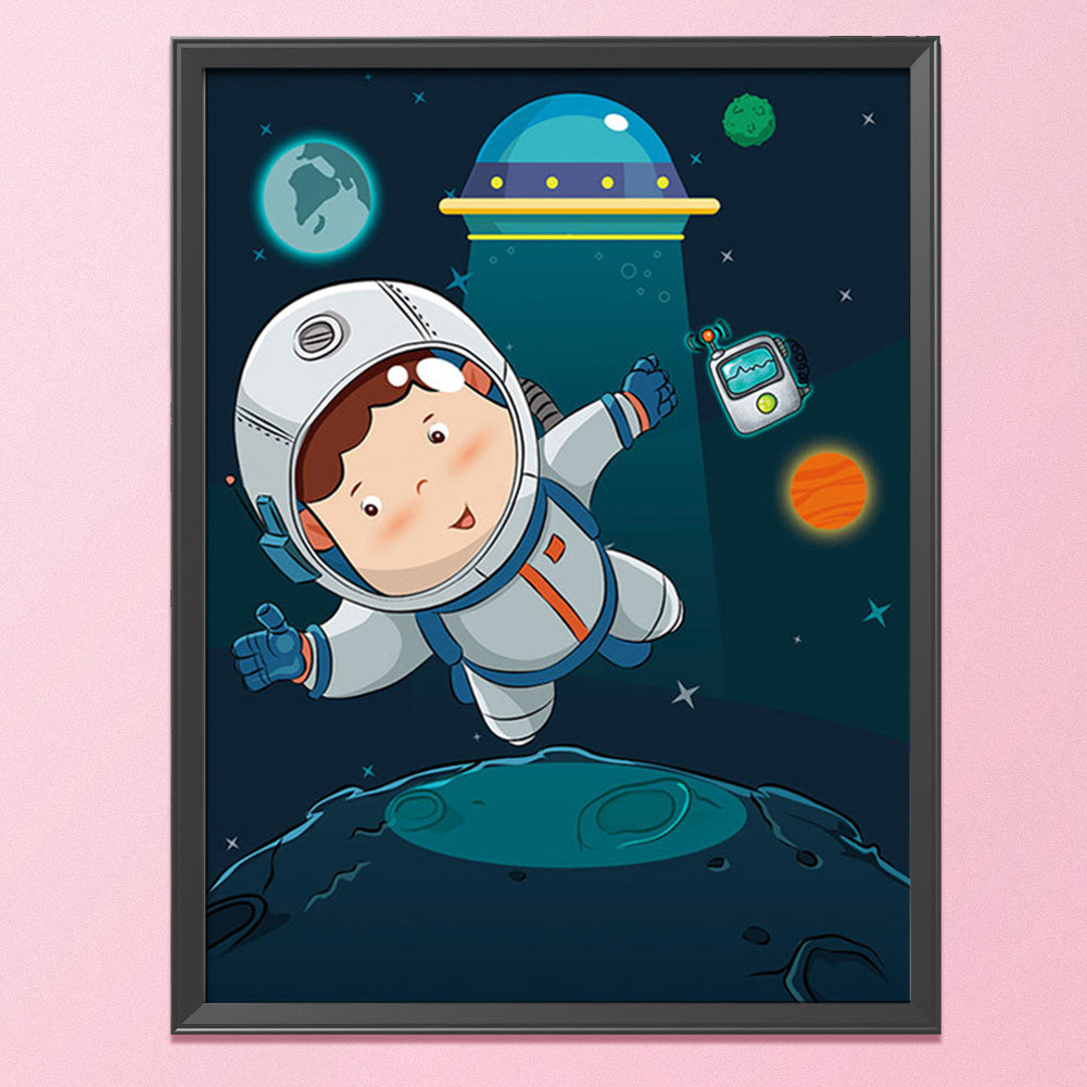 Astronaut - 11CT Stamped Cross Stitch 52*74CM