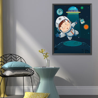 Astronaut - 11CT Stamped Cross Stitch 52*74CM