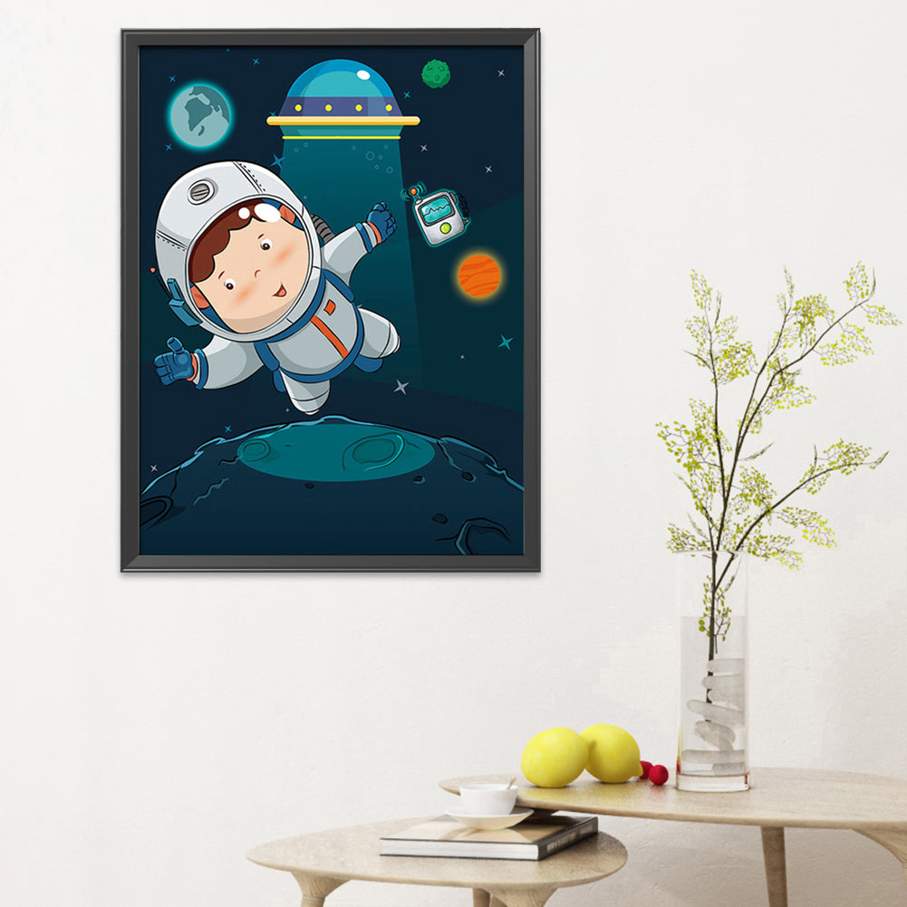 Astronaut - 11CT Stamped Cross Stitch 52*74CM