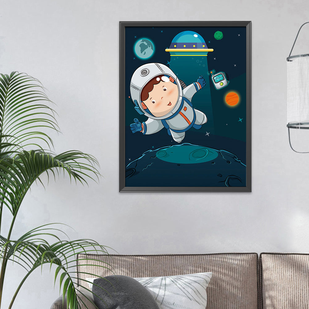 Astronaut - 11CT Stamped Cross Stitch 52*74CM