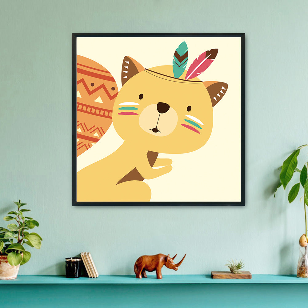 Cartoon - 11CT Stamped Cross Stitch 48*48CM