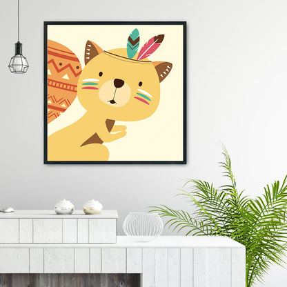 Cartoon - 11CT Stamped Cross Stitch 48*48CM