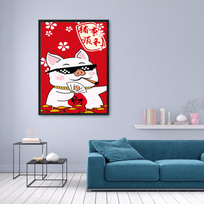 Cartoon - 11CT Stamped Cross Stitch 50*70CM