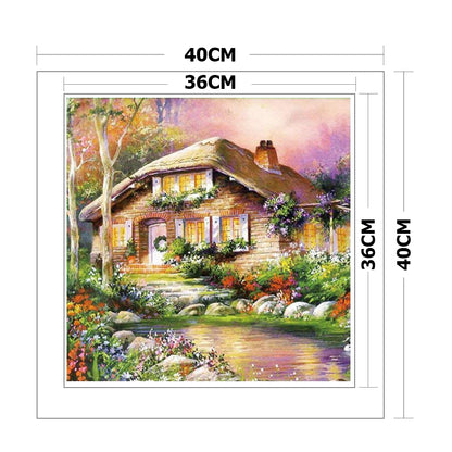 Light House - 11CT Stamped Cross Stitch 40*40CM