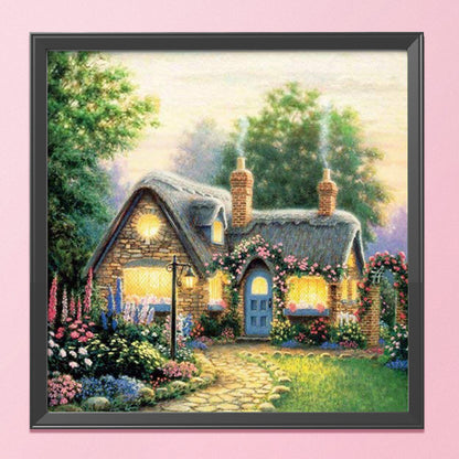 Light House - 11CT Stamped Cross Stitch 40*40CM