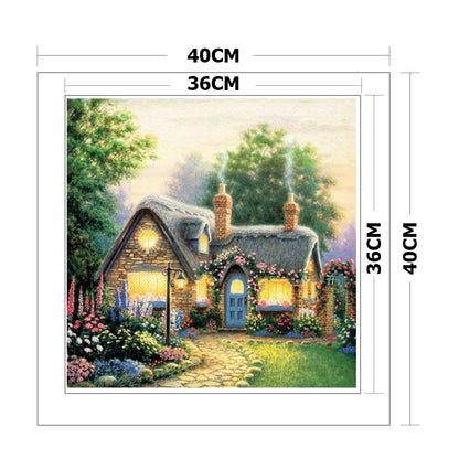 Light House - 11CT Stamped Cross Stitch 40*40CM