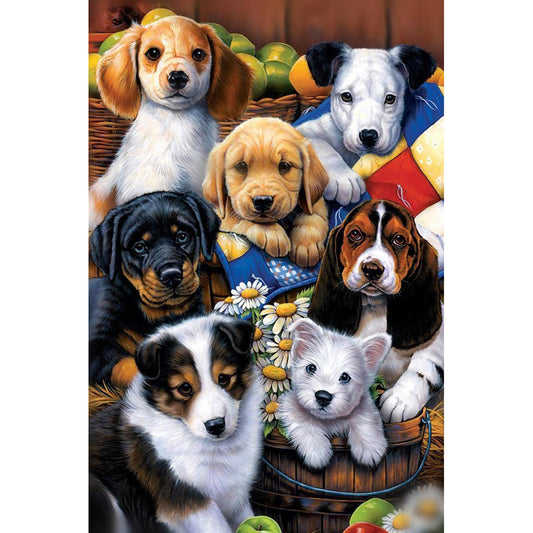 Dog - 11CT Stamped Cross Stitch 36*46CM