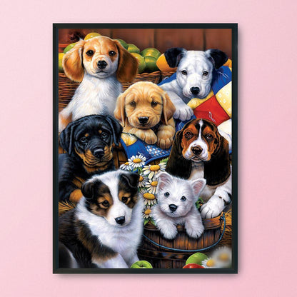 Dog - 11CT Stamped Cross Stitch 36*46CM