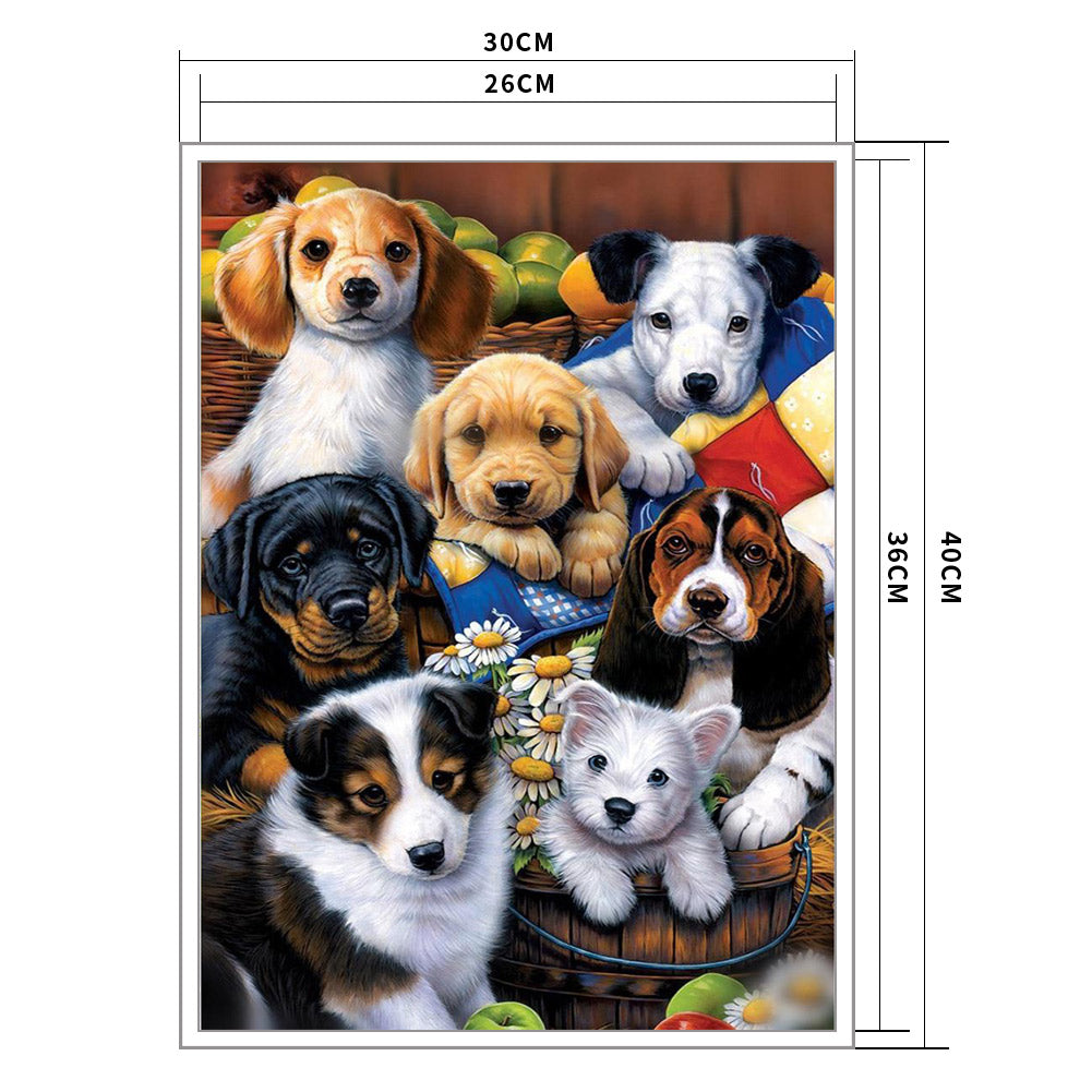 Dog - 11CT Stamped Cross Stitch 36*46CM