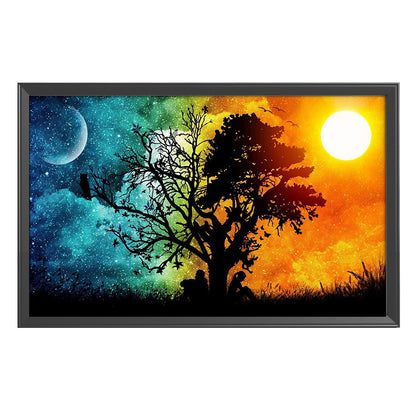 Sunset Tree - 11CT Stamped Cross Stitch 35*50CM