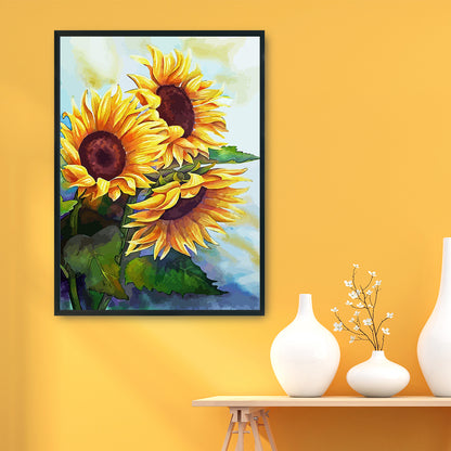 Sunflower - 11CT Stamped Cross Stitch 36*46CM