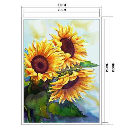 Sunflower - 11CT Stamped Cross Stitch 36*46CM