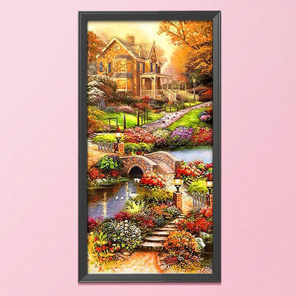 Garden - 11CT Stamped Cross Stitch 40*85CM