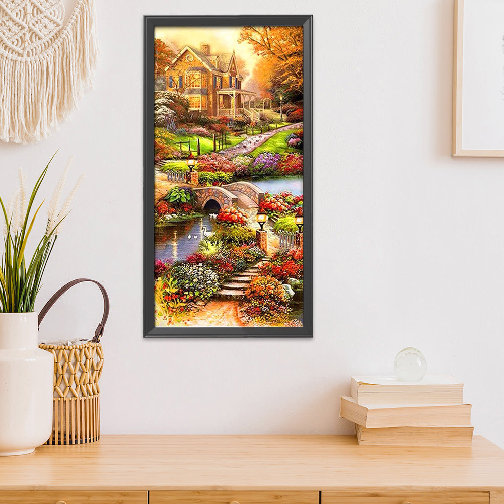 Garden - 11CT Stamped Cross Stitch 40*85CM