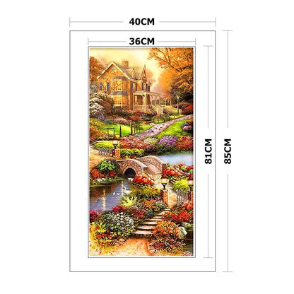 Garden - 11CT Stamped Cross Stitch 40*85CM