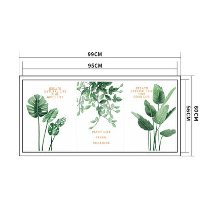 Green Leaves - 11CT Stamped Cross Stitch 99*60CM