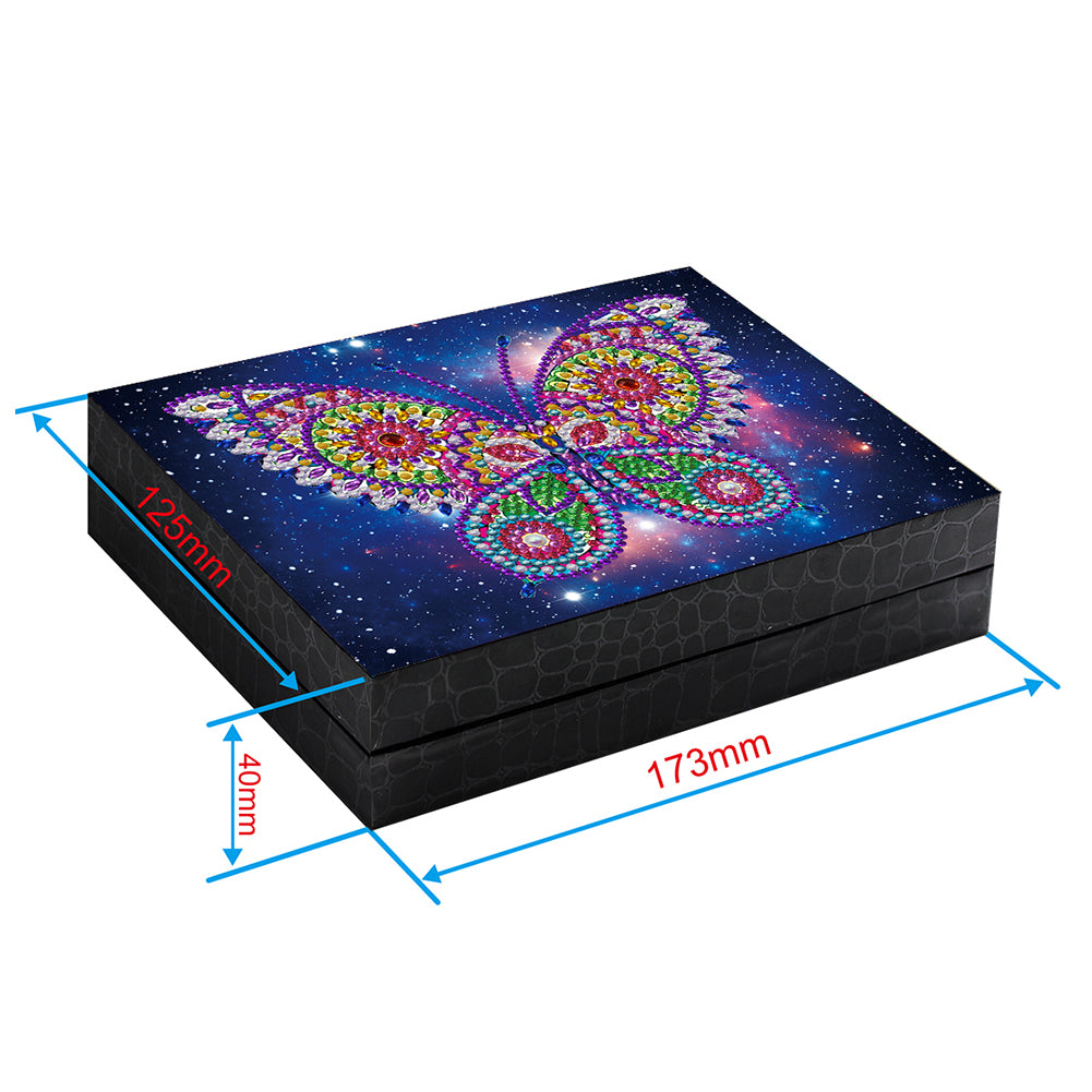 Starry Sky Butterfly Jewelry Box Special-Shaped Diamond Painting Container