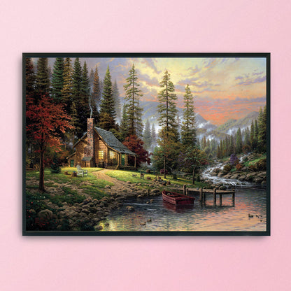 Landscape - 11CT Stamped Cross Stitch 36*46CM