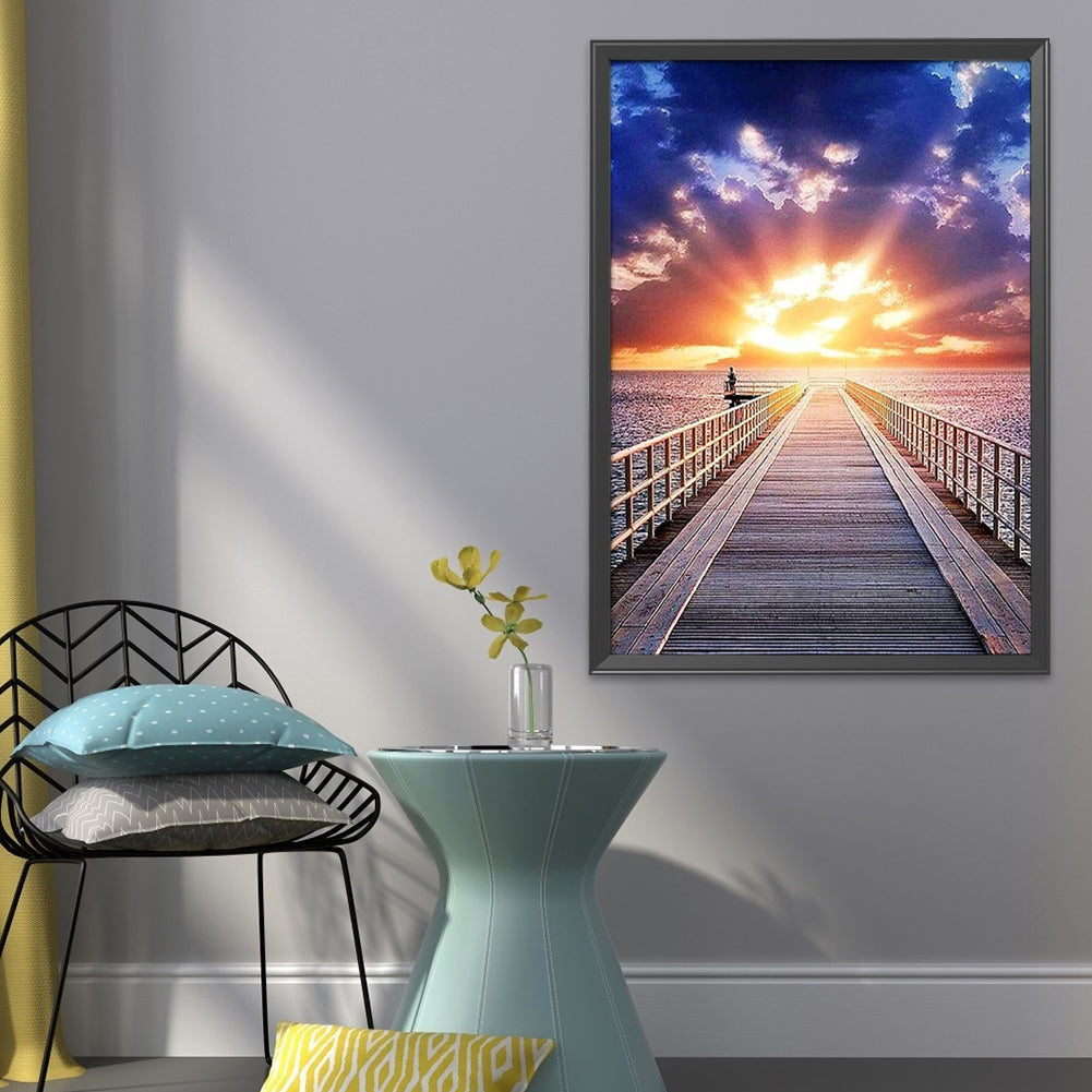 Scenery - 11CT Stamped Cross Stitch 40*50CM