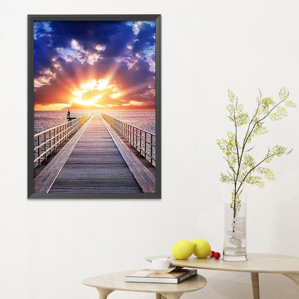 Scenery - 11CT Stamped Cross Stitch 40*50CM