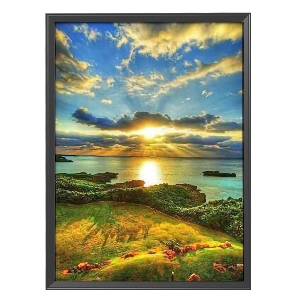 Scenery - 11CT Stamped Cross Stitch 40*50CM