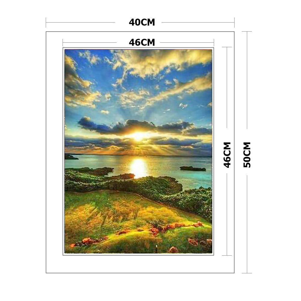 Scenery - 11CT Stamped Cross Stitch 40*50CM