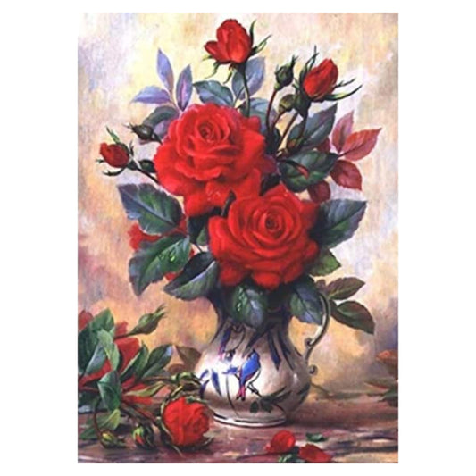 Flower - 11CT Stamped Cross Stitch 40*50CM