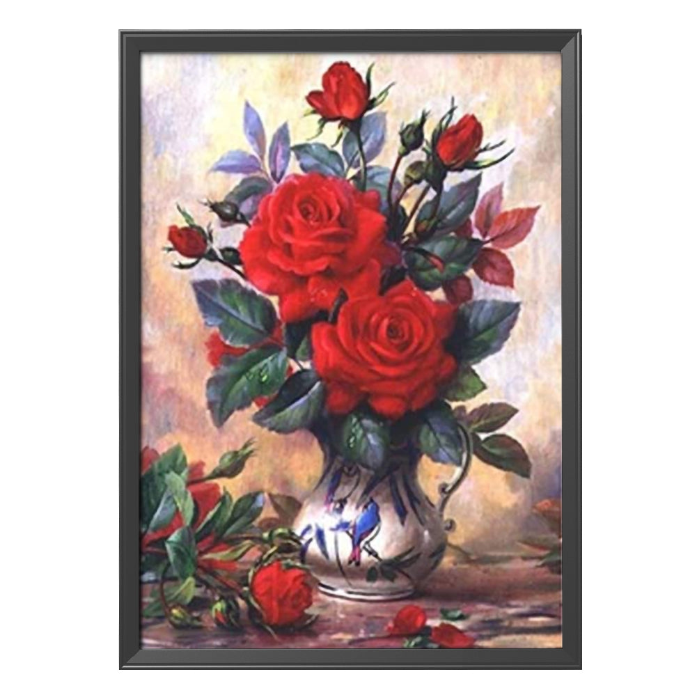 Flower - 11CT Stamped Cross Stitch 40*50CM