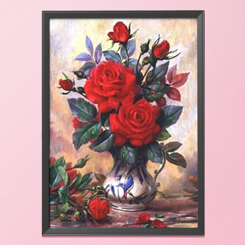 Flower - 11CT Stamped Cross Stitch 40*50CM