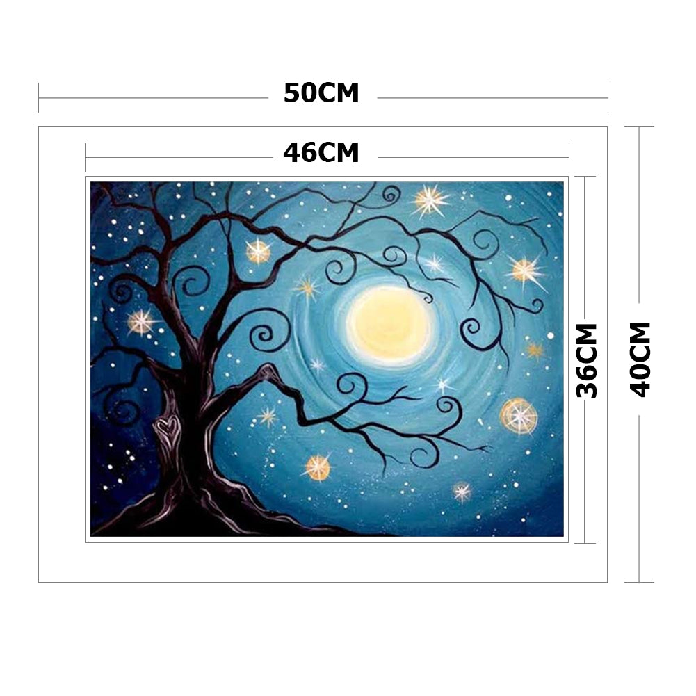 Tree Threads - 11CT Stamped Cross Stitch 40*50CM