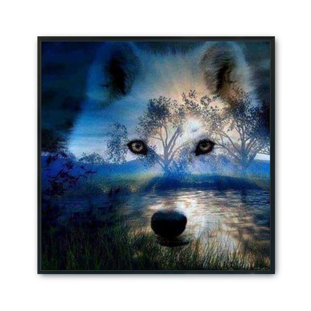 Animal - 11CT Stamped Cross Stitch 50*50CM