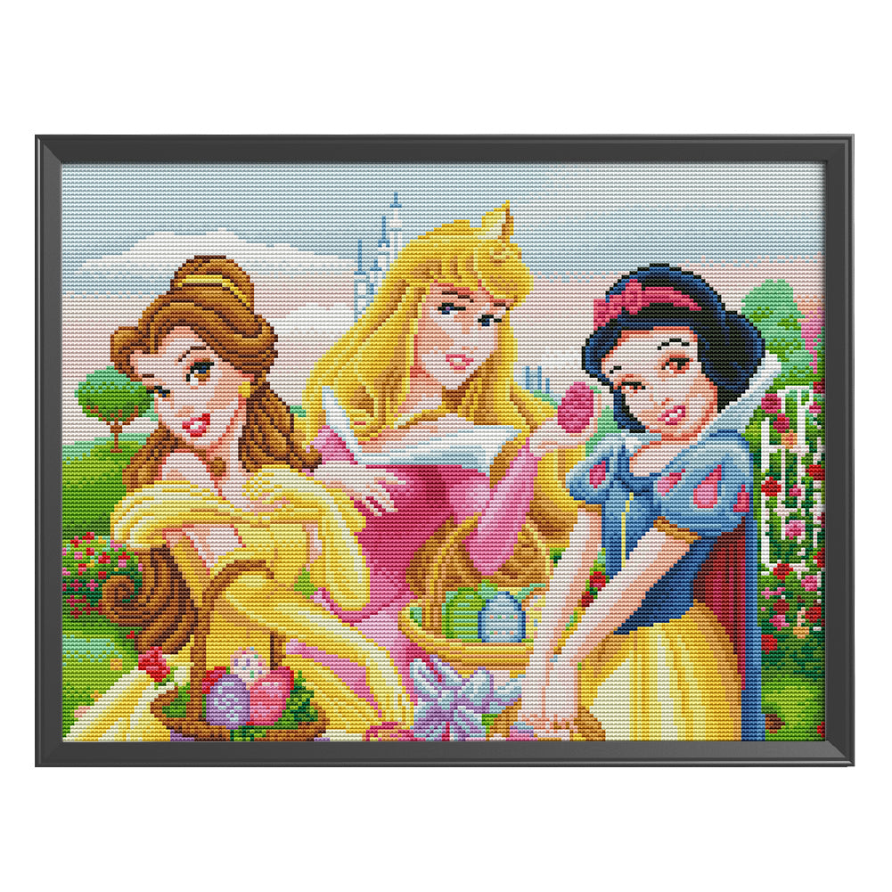 Disney Princess- 11CT Stamped Cross Stitch 50*40CM