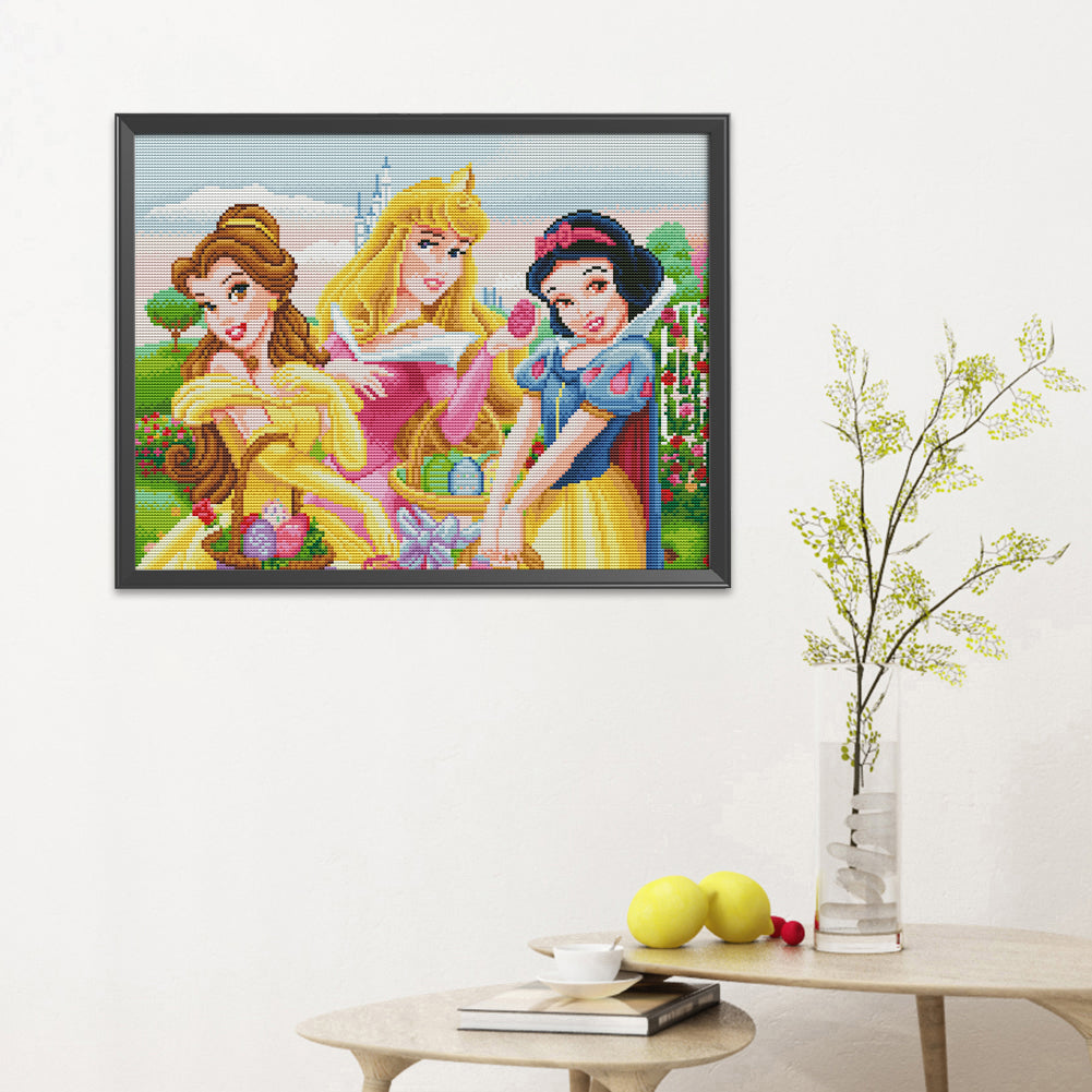 Disney Princess- 11CT Stamped Cross Stitch 50*40CM