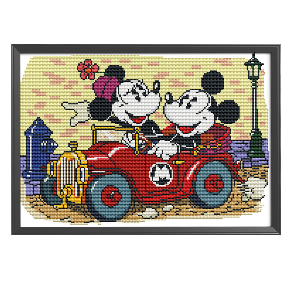 Mickey Mouse- 11CT Stamped Cross Stitch 50*40CM