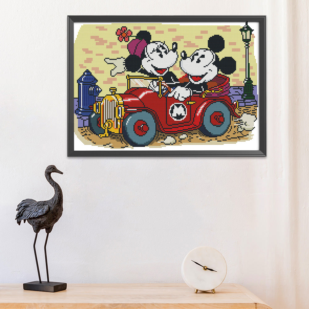 Mickey Mouse- 11CT Stamped Cross Stitch 50*40CM
