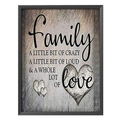 Family Letters - 11CT Stamped Cross Stitch 46*56CM