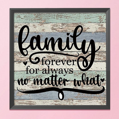 Family Letters - 11CT Stamped Cross Stitch 36*36CM