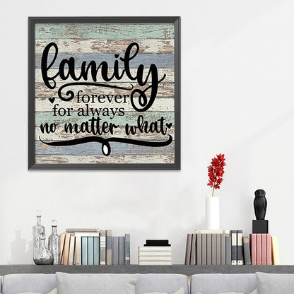 Family Letters - 11CT Stamped Cross Stitch 36*36CM