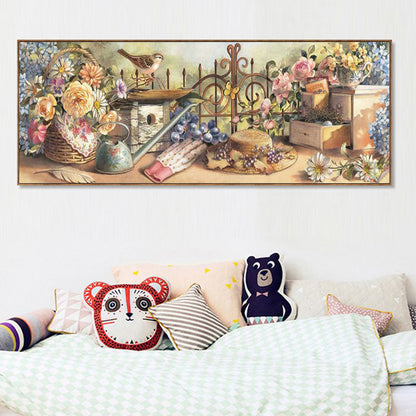 Garden - Full Round Drill Diamond Painting 85*35CM